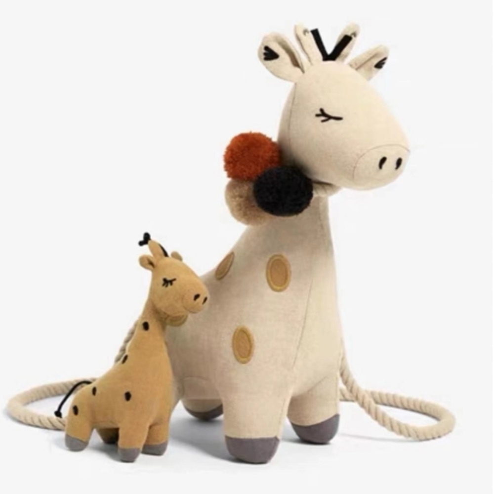 Zara Kids Beige and Brown Giraffe Bag